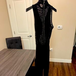 Black sheer jumpsuit